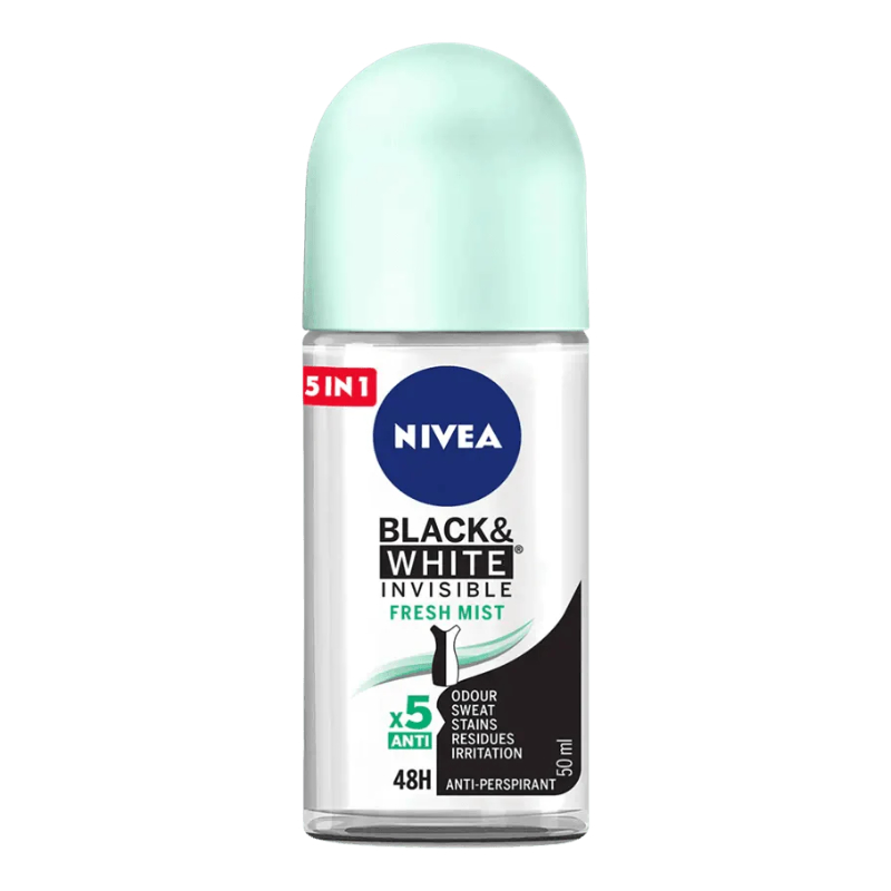 NIVEA DEO ROLL-ON 50 ML BLACK & WHITE INVISIBLE FRESH