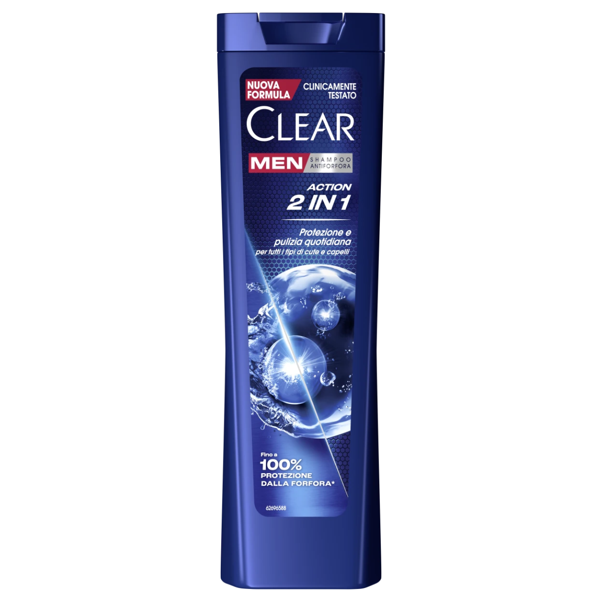 CLEAR SHAMPOO 225 ML MEN ACTION 2 IN 1