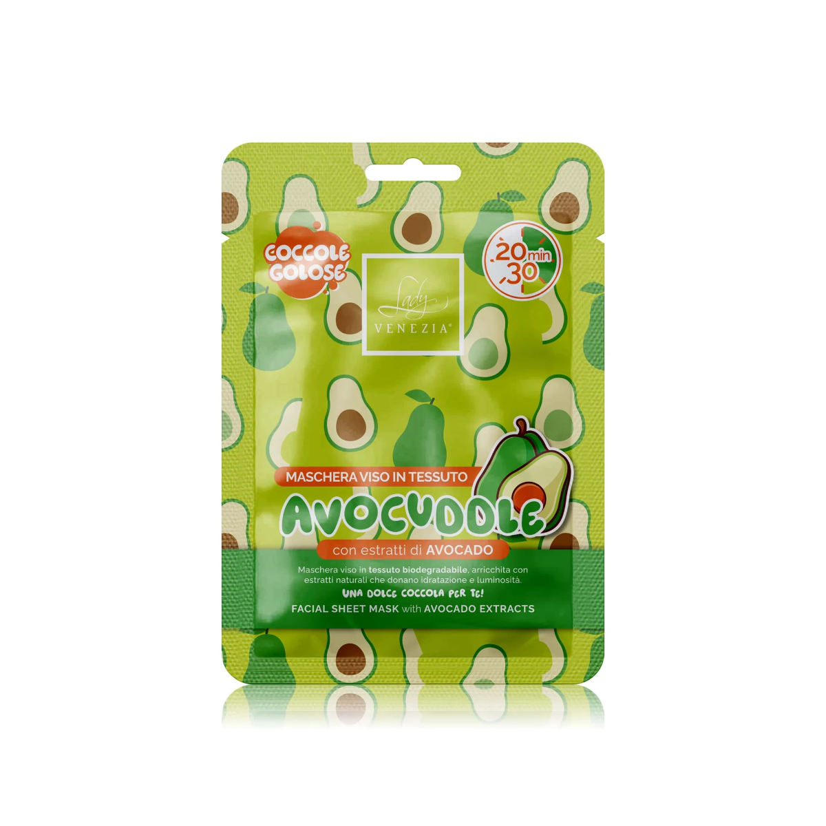 LADY VENEZIA MASCHERA VISO TESSUTO COCCOLE GOLOSE AVOCUDDLE