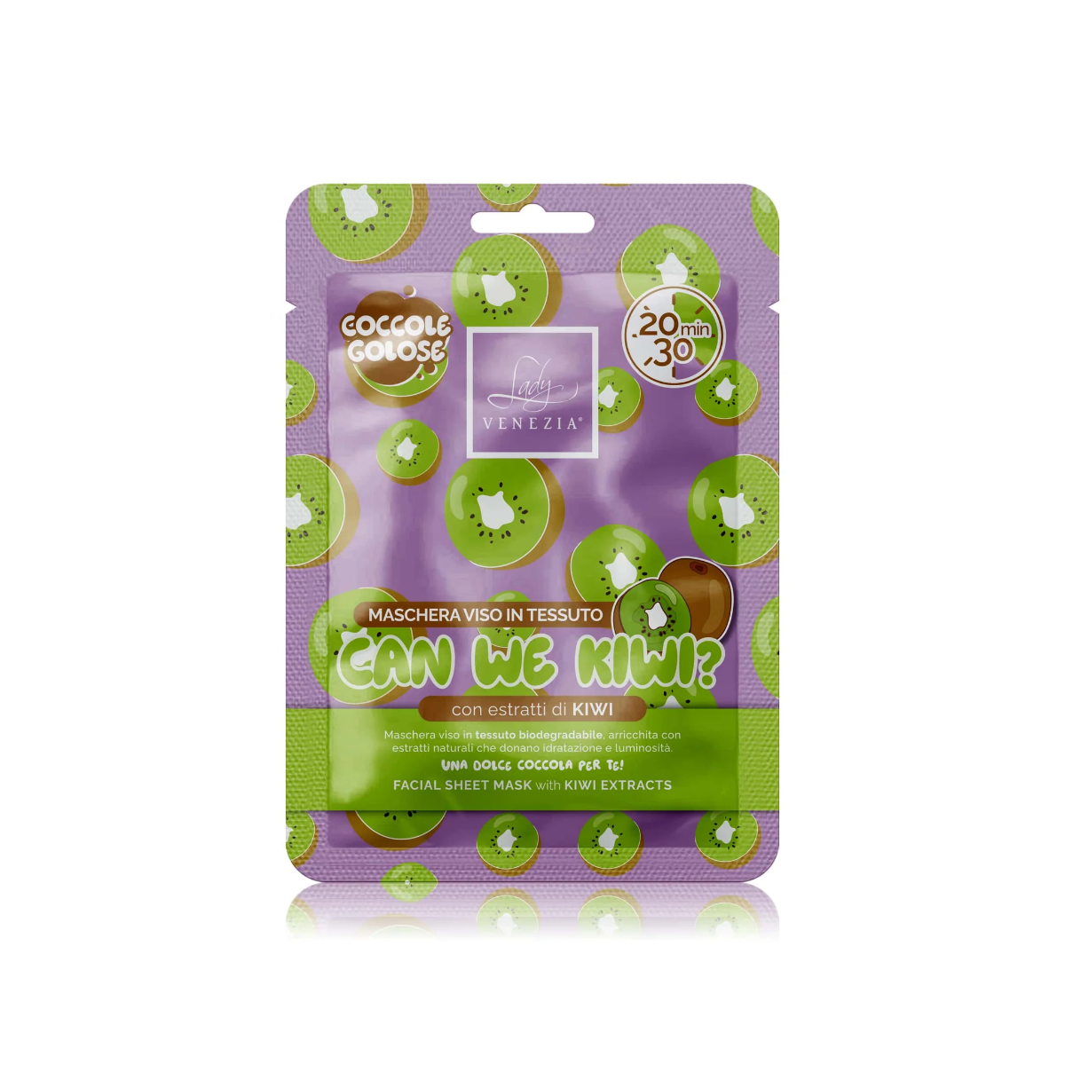 LADY VENEZIA MASCHERA VISO TESSUTO COCCOLE GOLOSE CAN WE KIWI