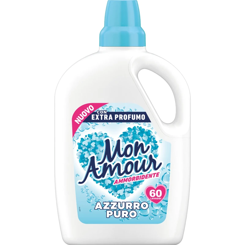MON AMOUR AMMORBIDENTE 60 LAVAGGI 3 LT AZZURRO PURO