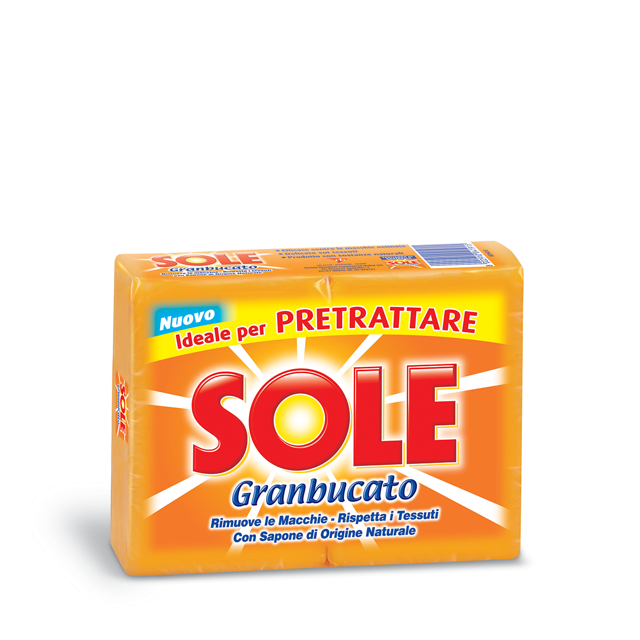 SOLE SAPONE DURO GRANBUCATO 2 X 250 GR