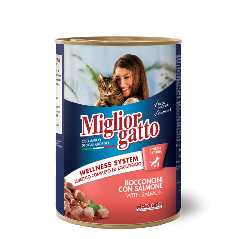 MIGLIORGATTO BOCCONCINI 405 GR SALMONE