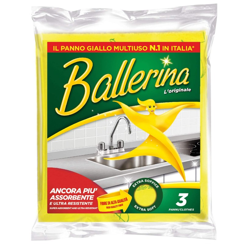 BALLERINA PANNO MULTIUSO TUTTOFARE 3 PZ