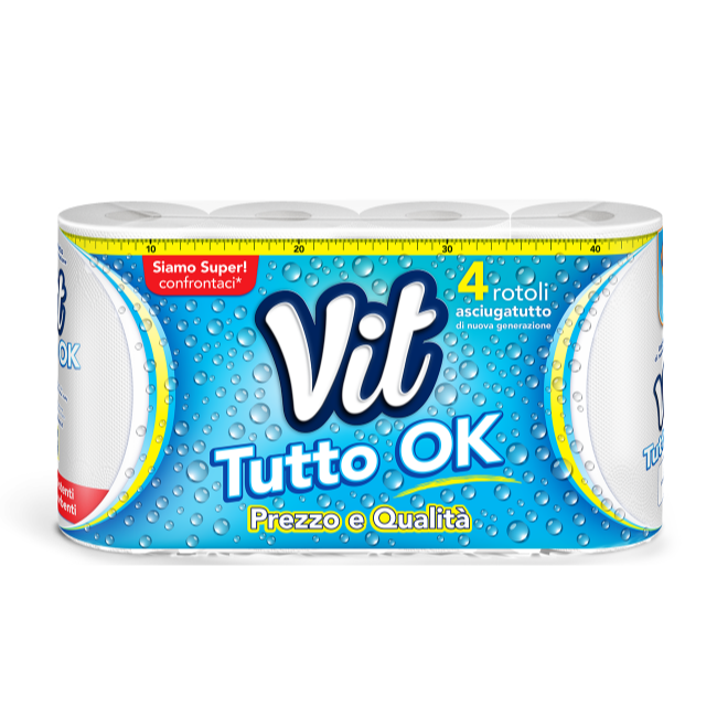 VIT ASCIUGATUTTO 4 ROTOLI TUTTO OK