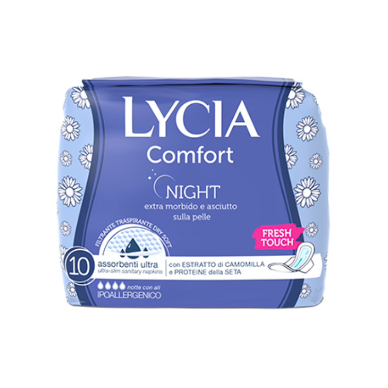 LYCIA ASSORBENTI ULTRA SOTTILI NOTTE ALI X 10
