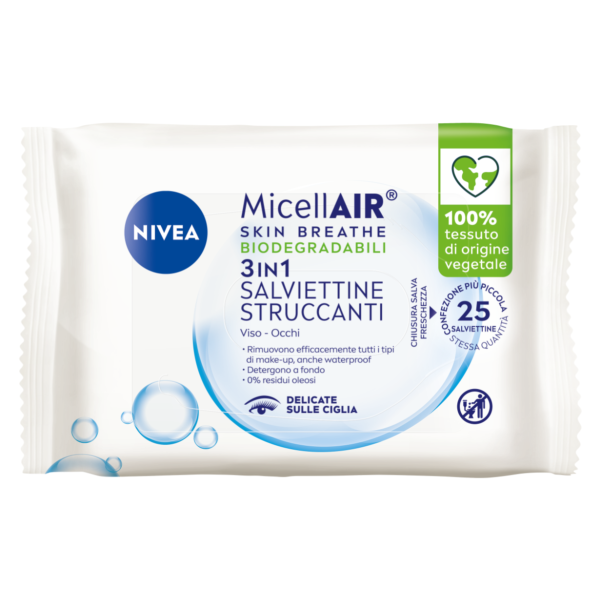 NIVEA SALVIETTINE STRUCCANTI MICELLARE 25 PZ