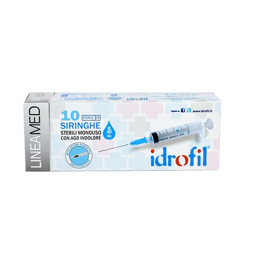 IDROFIL SIRINGHE STERILI 5ML X 10