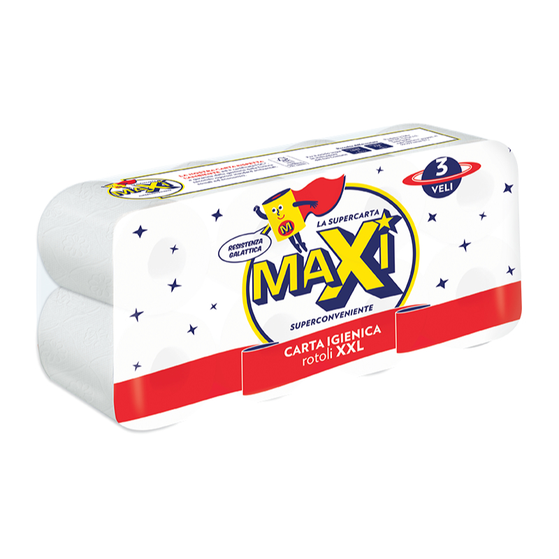 MAXI IGIENICA 8 ROTOLI = 24 XXL 3 VELI