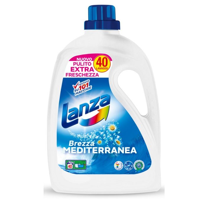 LANZA LIQUIDO LAVATRICE 40 LAVAGGI BREZZA MEDITERRANEA
