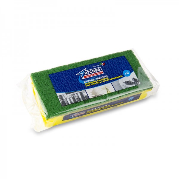ARCASA SPUGNE ABRASIVE X 3 CON IMPUGNATURA COD. 612