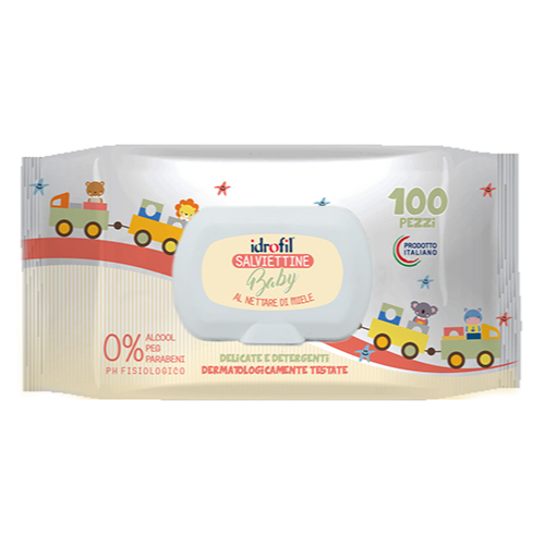 IDROFIL SALVIETTINE BABY 100 PZ UMIDIFICATE POP-UP MIELE