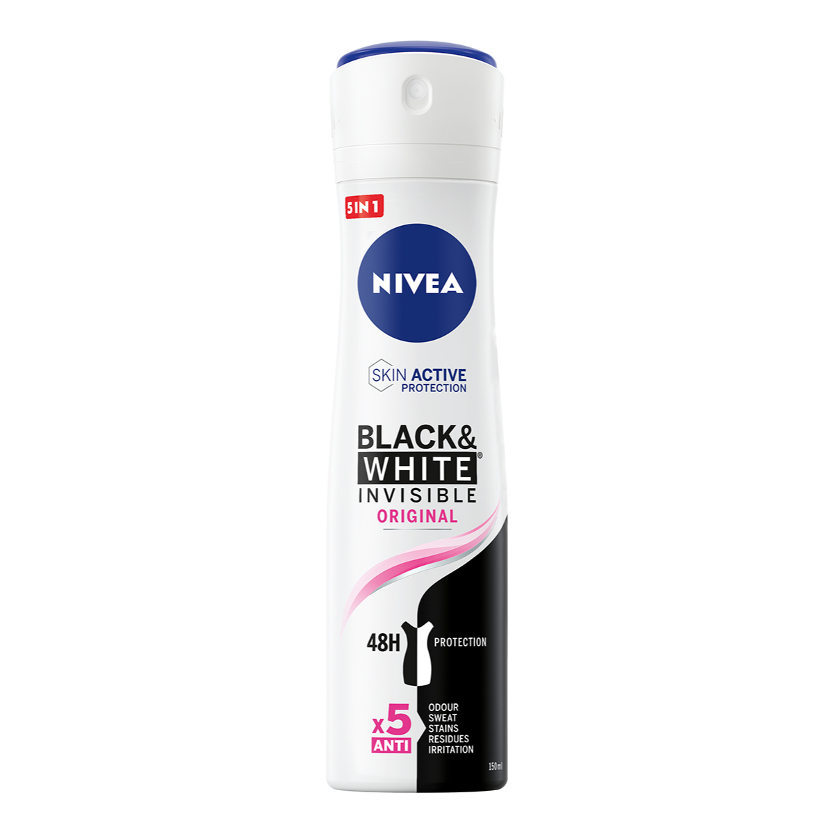 NIVEA DEO SPRAY 150 ML BLACK&WHITE ORIGINAL