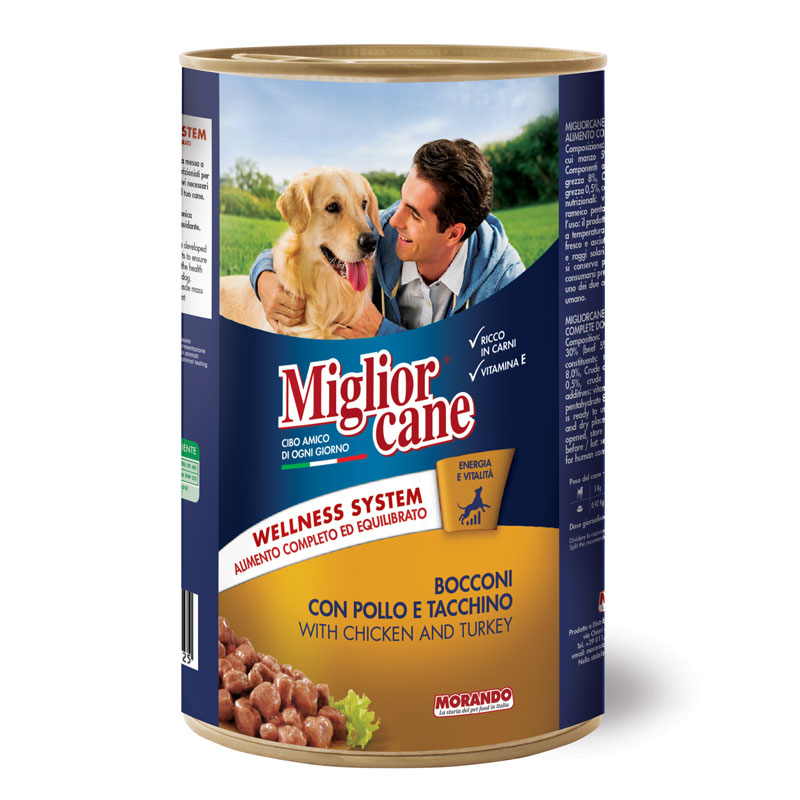 MIGLIORCANE BOCCONCINI 1.250 GR POLLO TACCHINO