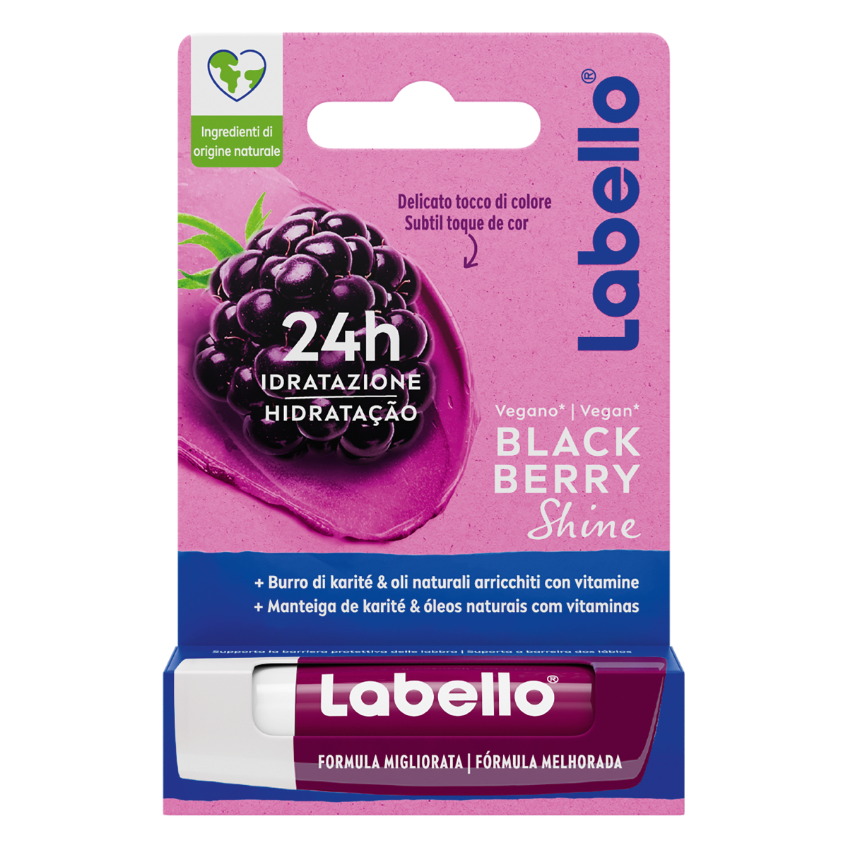 LABELLO BURROCACAO 4.8GR MORA BLACKBERRY SHINE