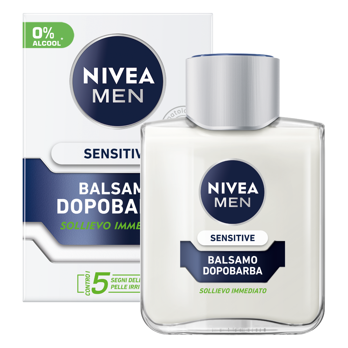 NIVEA DOPO BARBA AFTER SHAVE BALSAMO SENSITIVE 100 ML