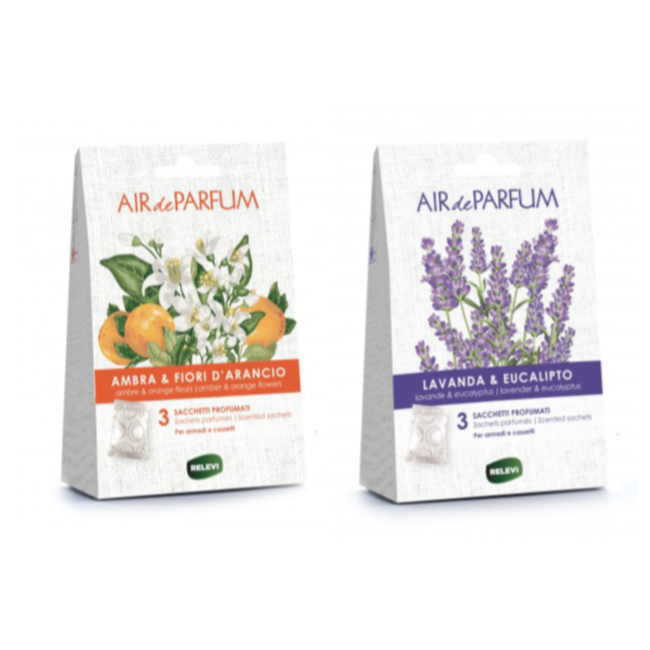 RELEVI AIR DE PARFUM SACCHETTI PROFUMATI ASSORTITI