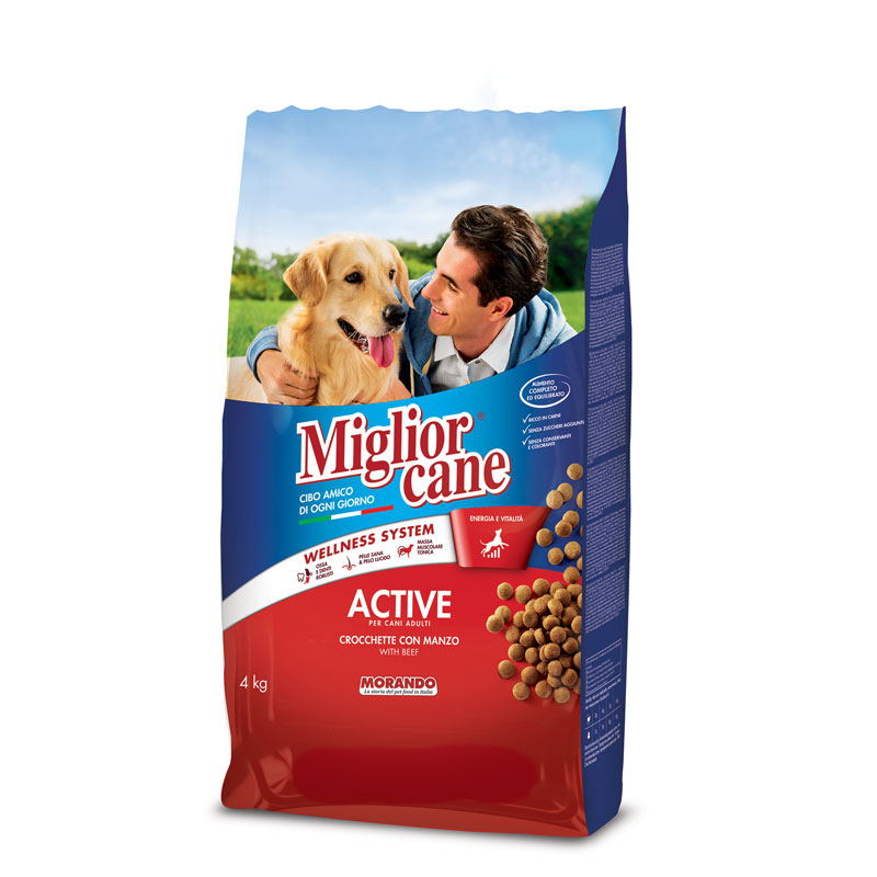 MIGLIORCANE CROCCHETTE 4 KG MANZO ACTIVE