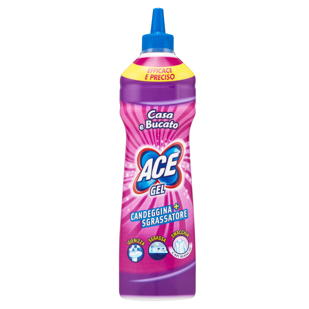 ACE CANDEGGINA GEL CASA E BUCATO CON SGRASSATORE 500 ML