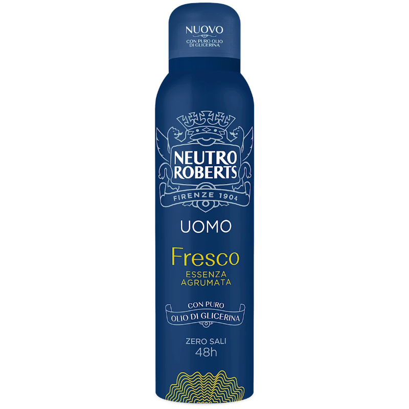 ROBERTS DEO SPRAY 150 ML MEN ZERO MACCHIE FRESCO ESSENZA AGRUMATA