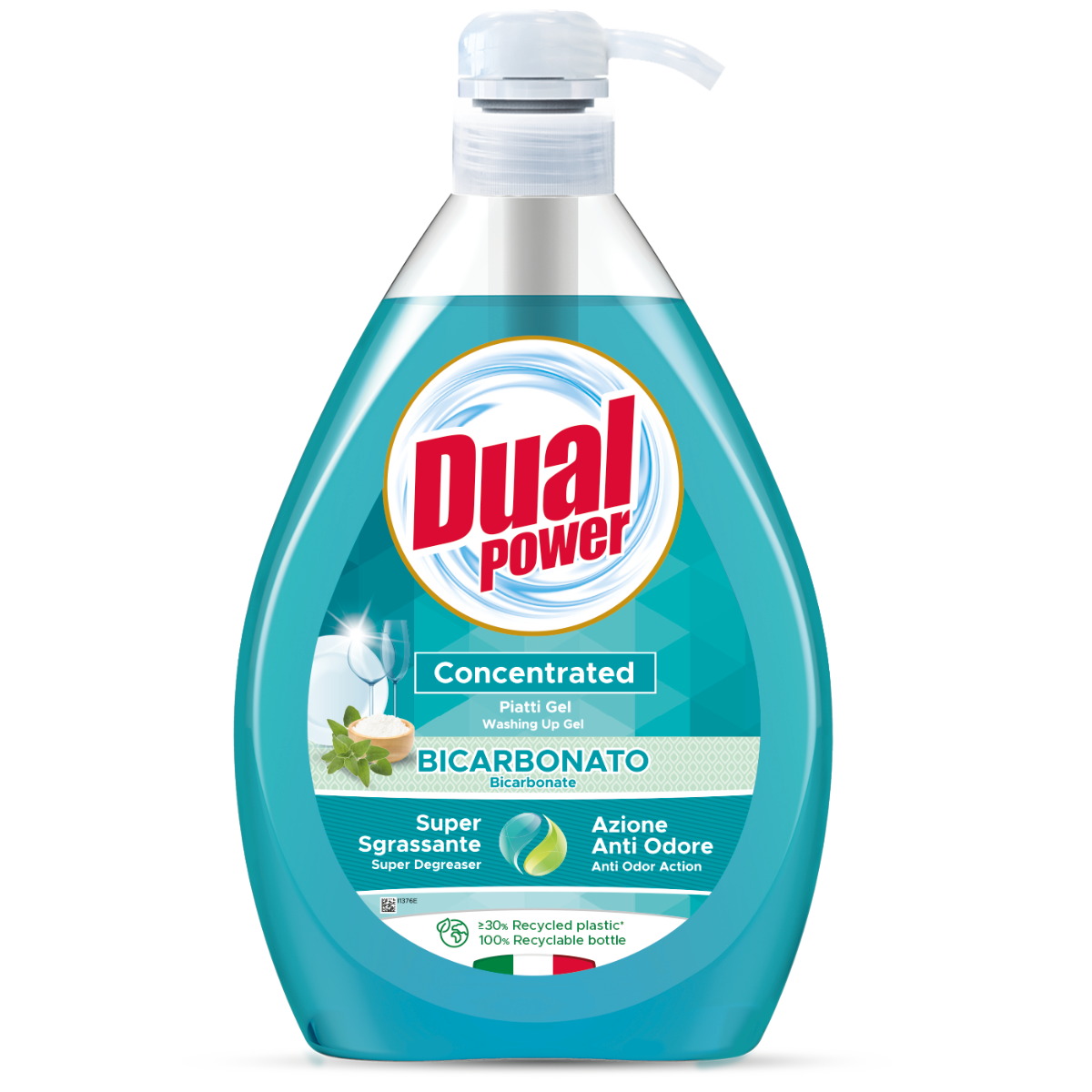 DUAL POWER PIATTI GEL CONCENTRATO 1 LT BICARBONATO E SALVIA