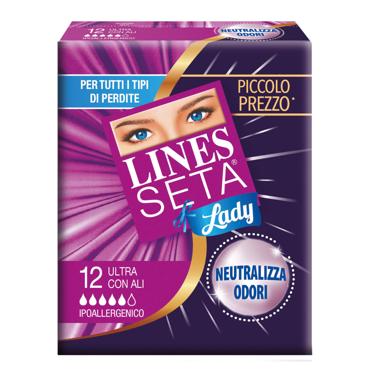 LINES SETA ULTRA LADY CON ALI 12 PZ