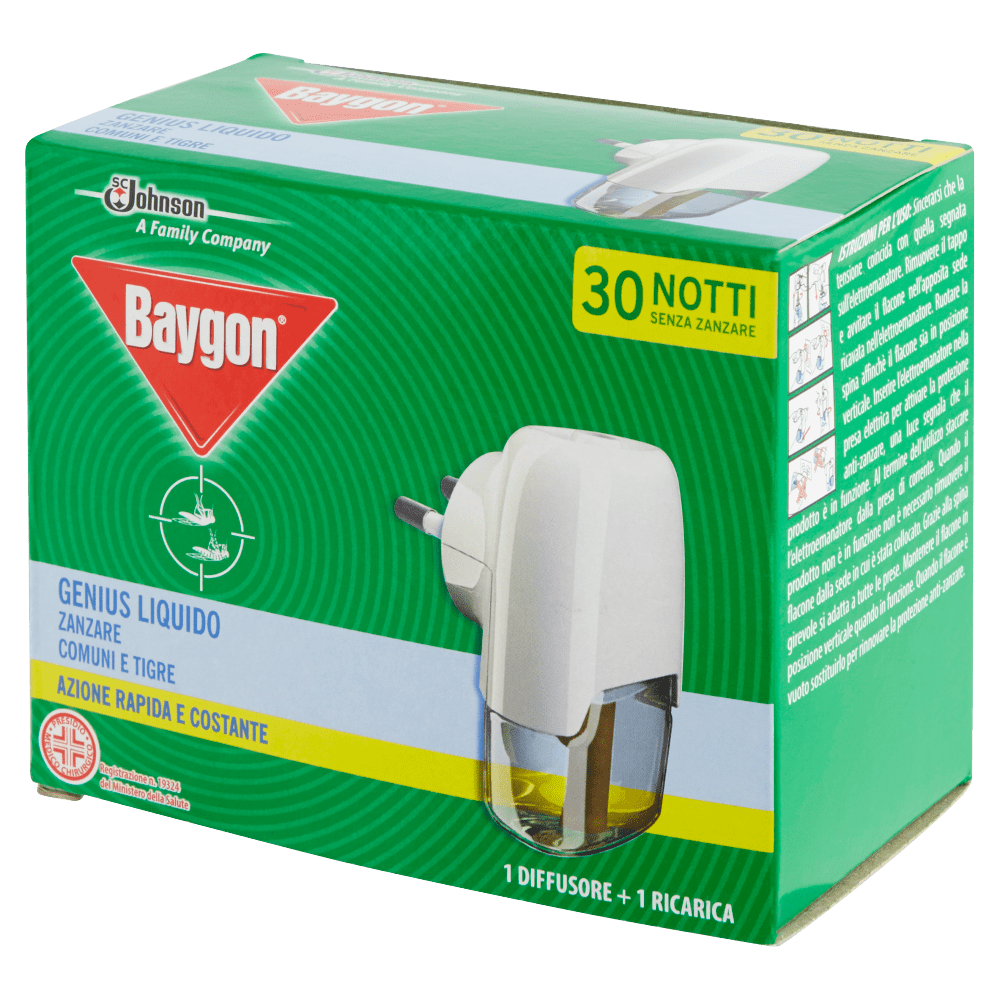 BAYGON GENIUS BASE + RICARICA 30 NOTTI