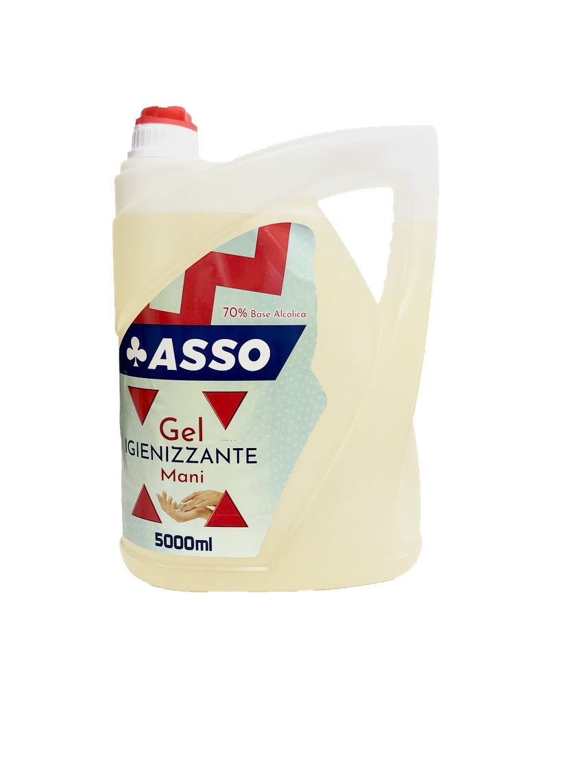 ASSO GEL IGIENIZZANTE MANI TANICA 5 LT BASE ALCOLICA