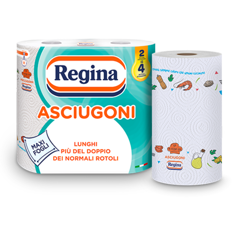 REGINA ASCIUGATUTTO MAXI FOGLI 2 ROTOLONI