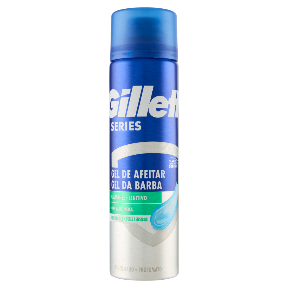 GILLETTE SCHIUMA DA BARBA SERIES GEL 200 ML PELLI SENSIBILI