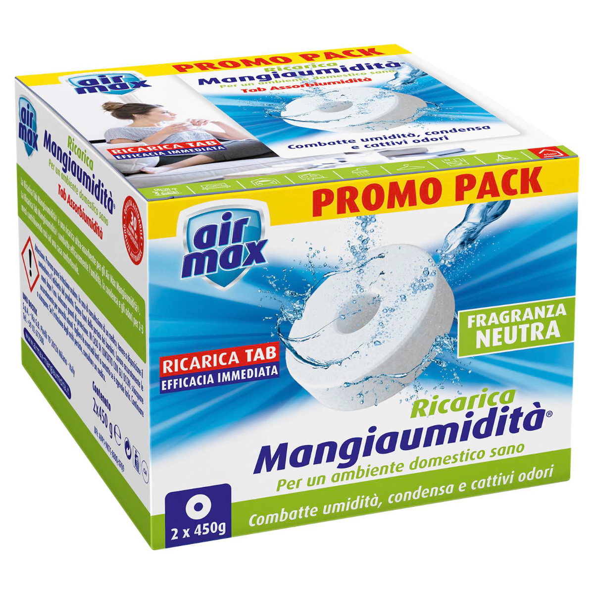 AIR MAX RICARICA TAB MANGIAUMIDITA' NEUTRA 2X450GR