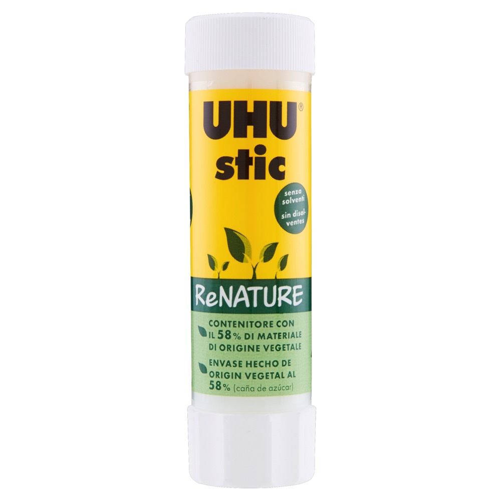 . . . . . UHU COLLA STIC RENATURE 40 GRAMMI  10 BARCHETTE DA 12PZ