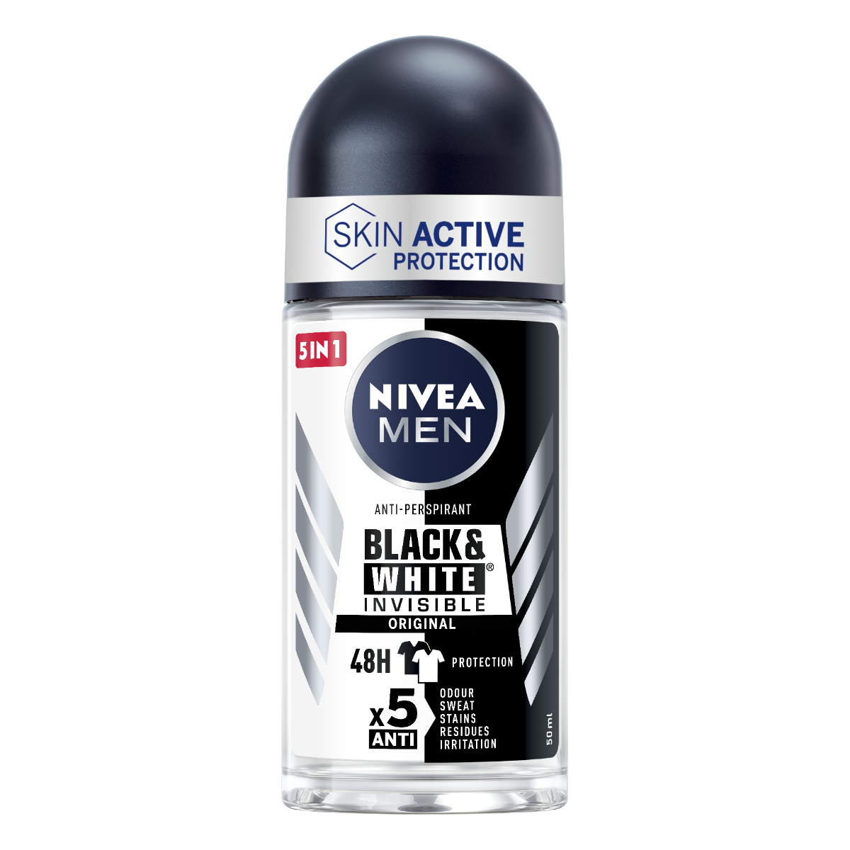 NIVEA DEO ROLL-ON 50 ML FOR MEN BLACK & WHITE