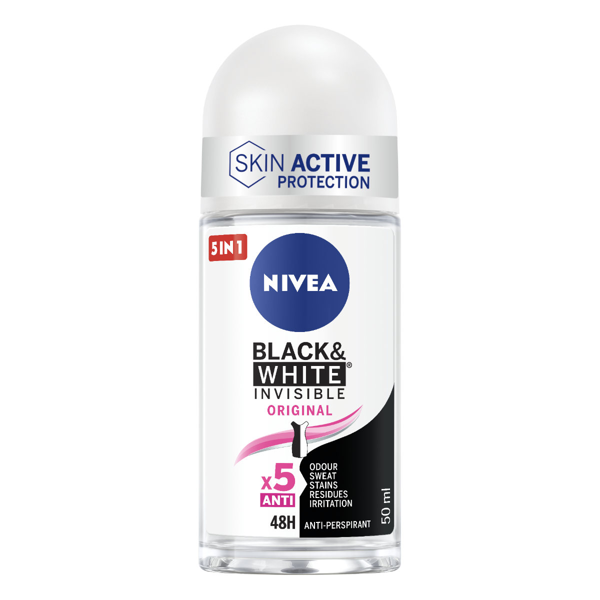 NIVEA DEO ROLL-ON 50 ML BLACK & WHITE ORIGINAL
