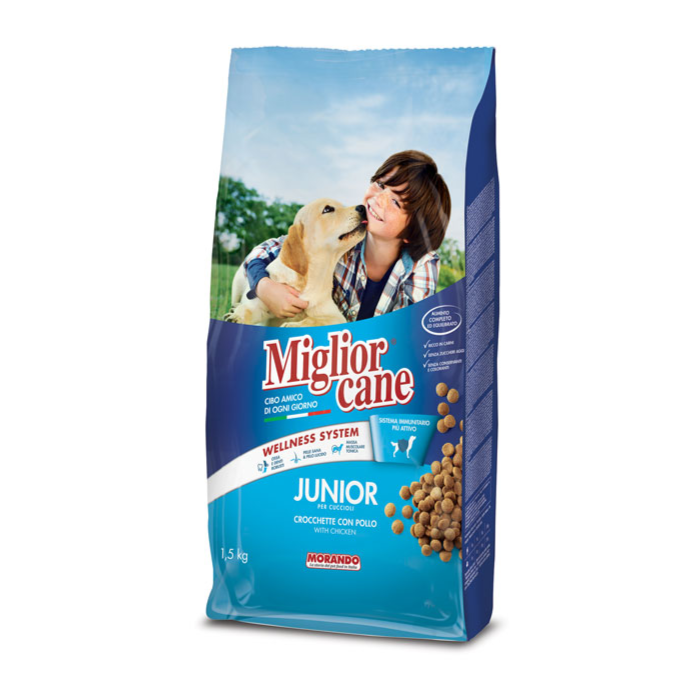 MIGLIORCANE CROCCHETTE JUNIOR POLLO 1,5 KG