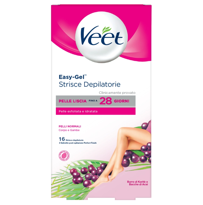 VEET STRISCE DEPILATORIE CORPO PELLI NORMALI 16 PZ