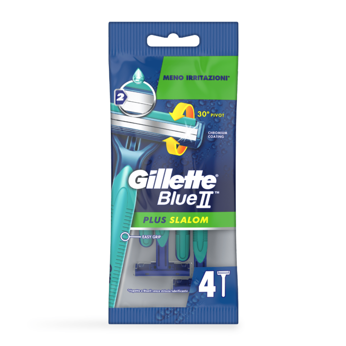 GILLETTE LAME BLU II PLUS SLALOM X 4