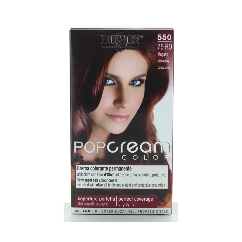 DIKSON POP CREAM COLOR CREMA COLORANTE 550-75RO MOGANO