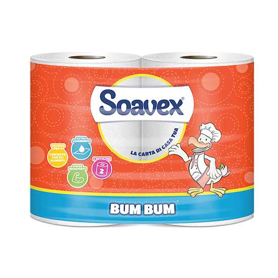 SOAVEX ASCIUGATUTTO BUM BUM 2 ROTOLI
