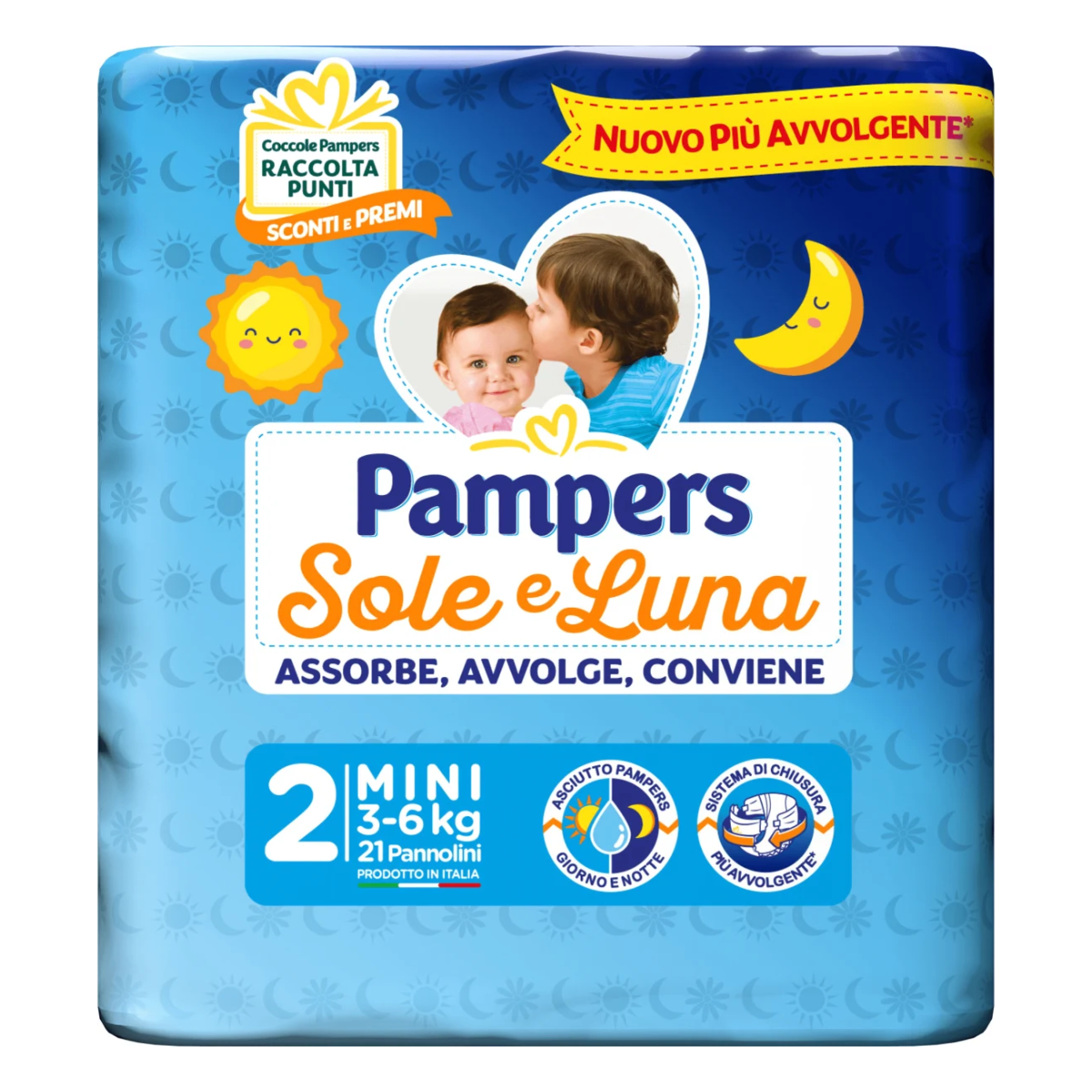 PAMPERS SOLE E LUNA MINI 21 PZ MISURA 2