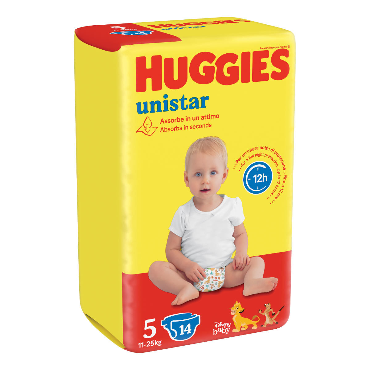 HUGGIES UNISTAR 11-25 KG 5 MISURA