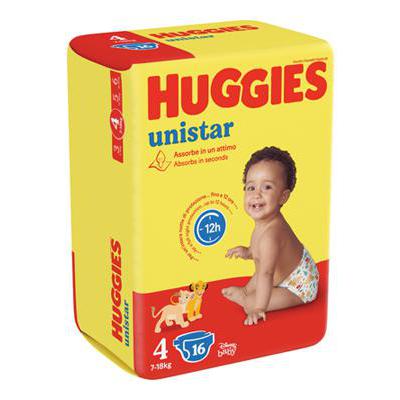 HUGGIES UNISTAR 7-18 KG 4 MISURA
