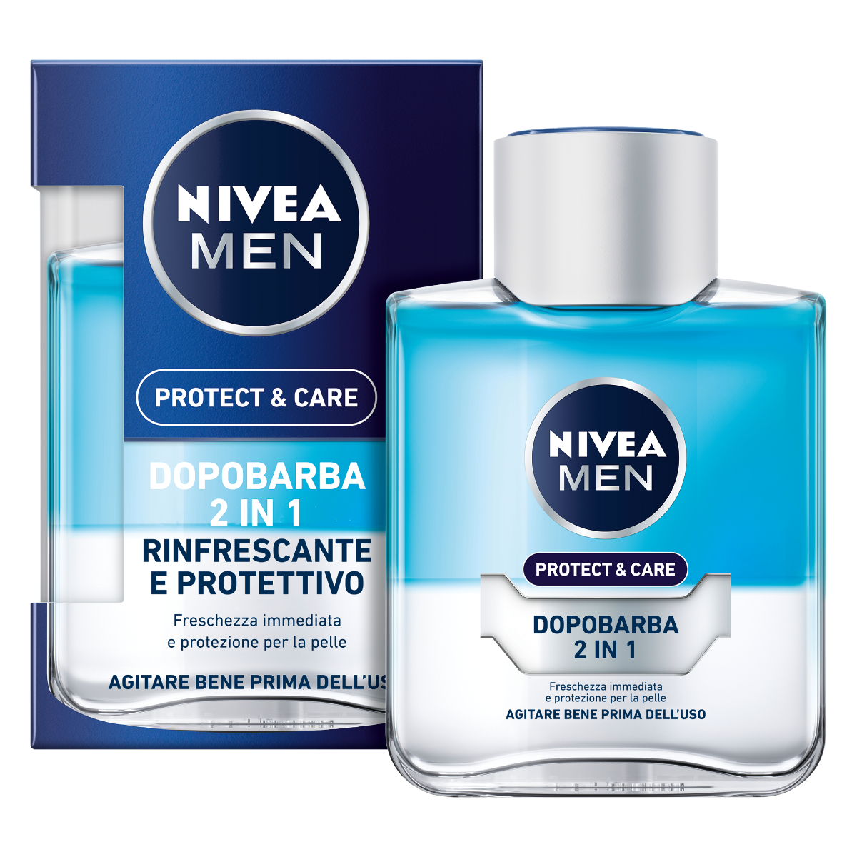 NIVEA DOPO BARBA AFTER SHAVE PROTECT&CARE 2IN1 100 ML