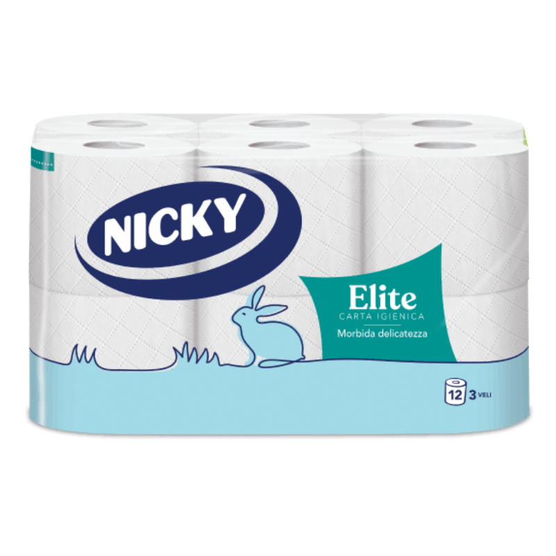 NICKY IGIENICA 12 ROTOLI ELITE
