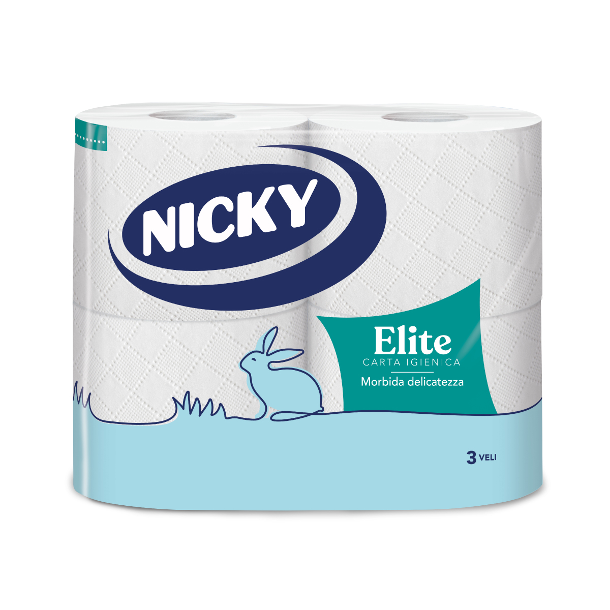 NICKY IGIENICA 4 ROTOLI ELITE 3 VELI