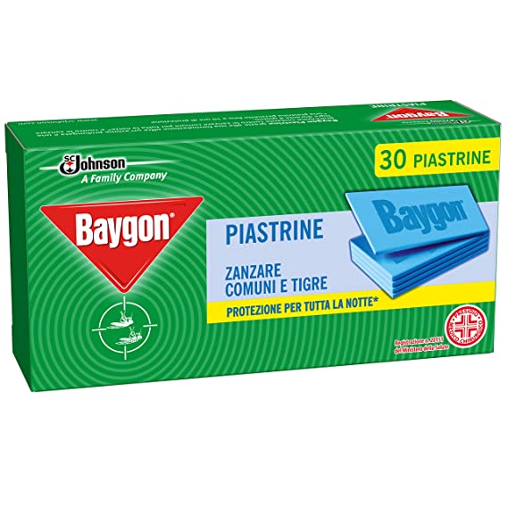 BAYGON PIASTRINE ZANZARE 30 PZ 12H 2IN1