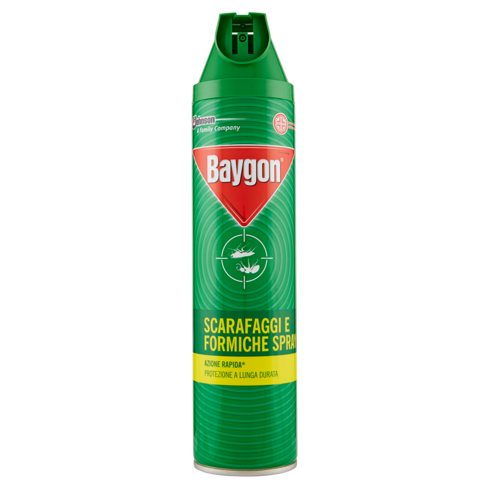 BAYGON INSETTICIDA VERDE SPRAY SCARAFAGGI E FORMICHE 400 ML