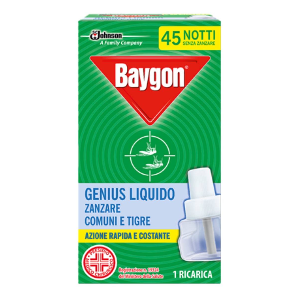 BAYGON GENIUS LIQUIDO RICARICA 45 NOTTI