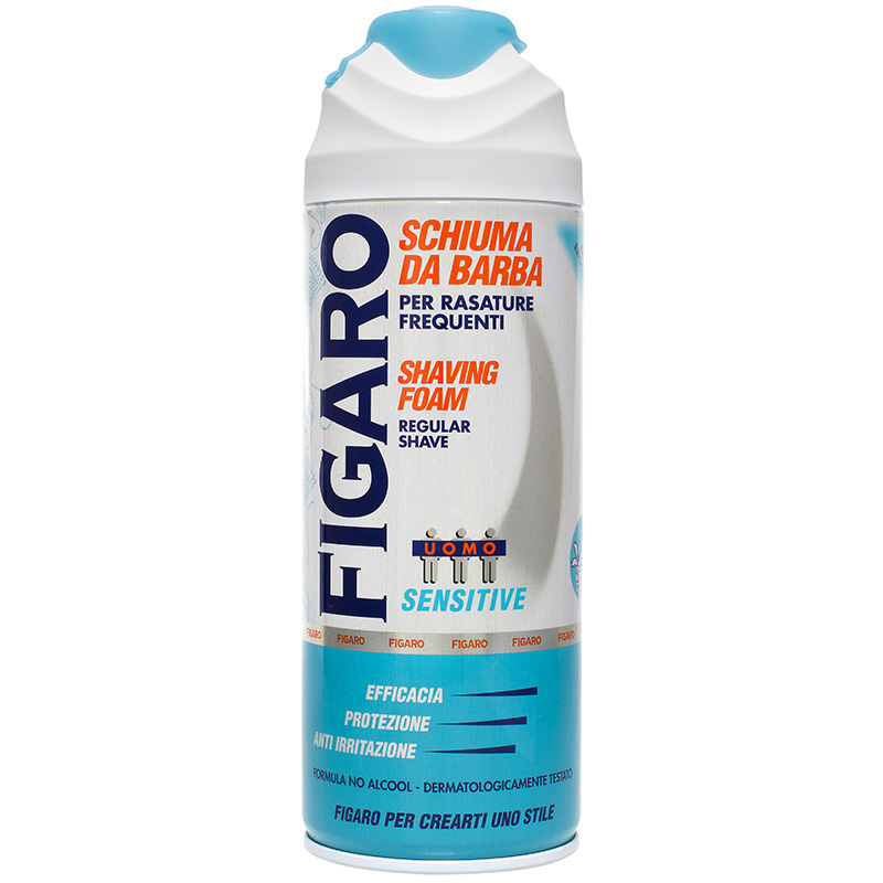 FIGARO SCHIUMA DA BARBA 400 ML SENSITIVE MUSCHIO BIANCO