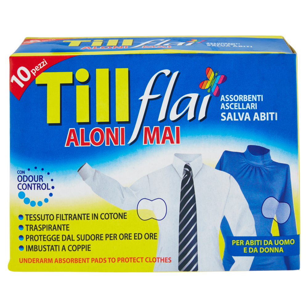 TILL-FLAI ASSORBENTI ASCELLARI 10 PZ